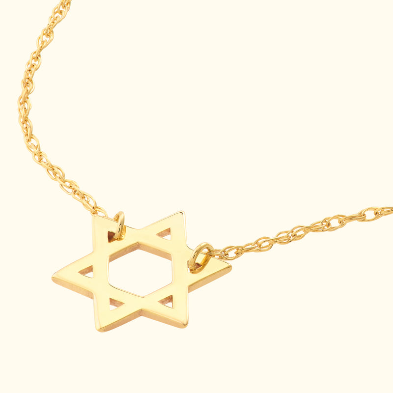 So You Mini Star Of David Adj Necklace
