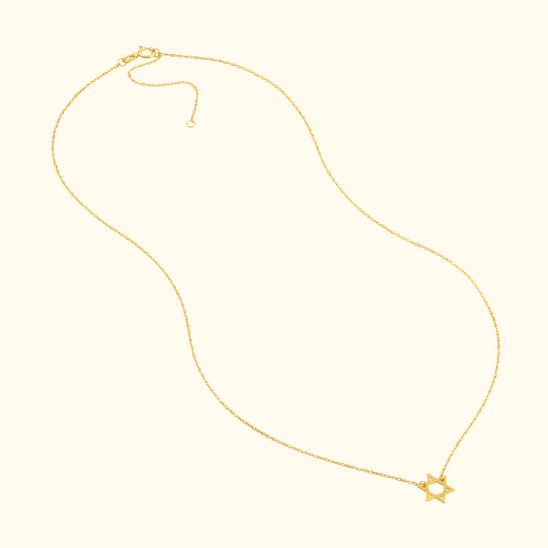So You Mini Star Of David Adj Necklace