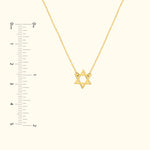 So You Mini Star Of David Adj Necklace