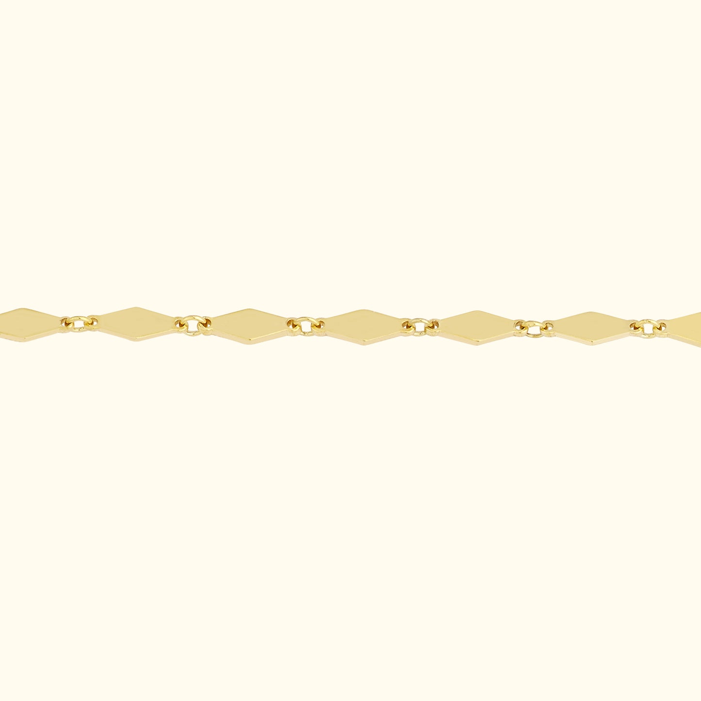 Diamond-Shaped Flat Link Chain