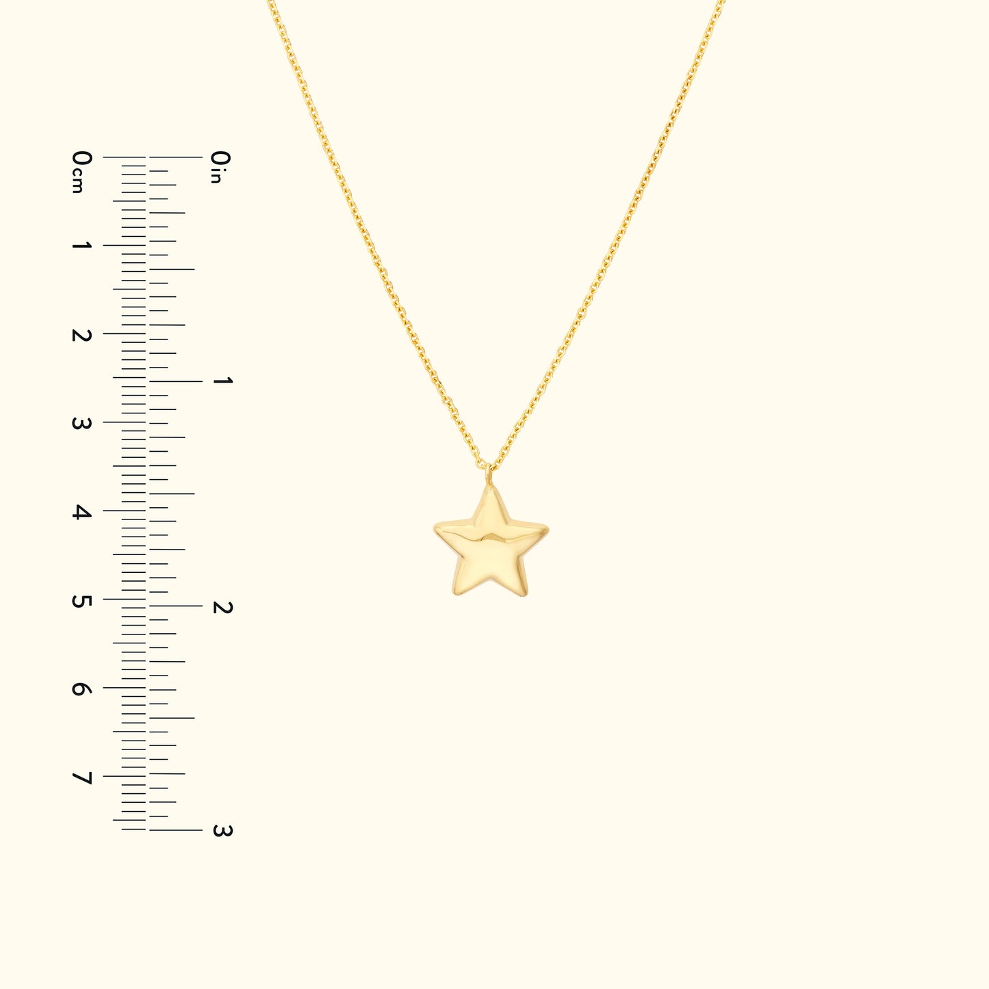 Puff Star Necklace with Lobster