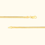 Delicate gold chain with a lobster clasp and textured links.