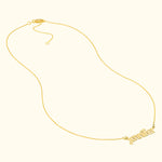 Gold name necklace with the name "Jennifer" displayed.