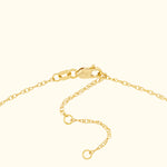 Vertical Gold Numeral Necklace - Block Design