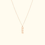 Vertical Script Numeral Necklace