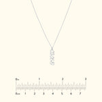 Vertical Script Numeral Necklace