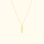 Vertical Script Numeral Necklace