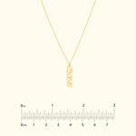 Vertical Script Numeral Necklace