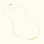 Gold necklace featuring the name "JESSICA" in a stylish font.