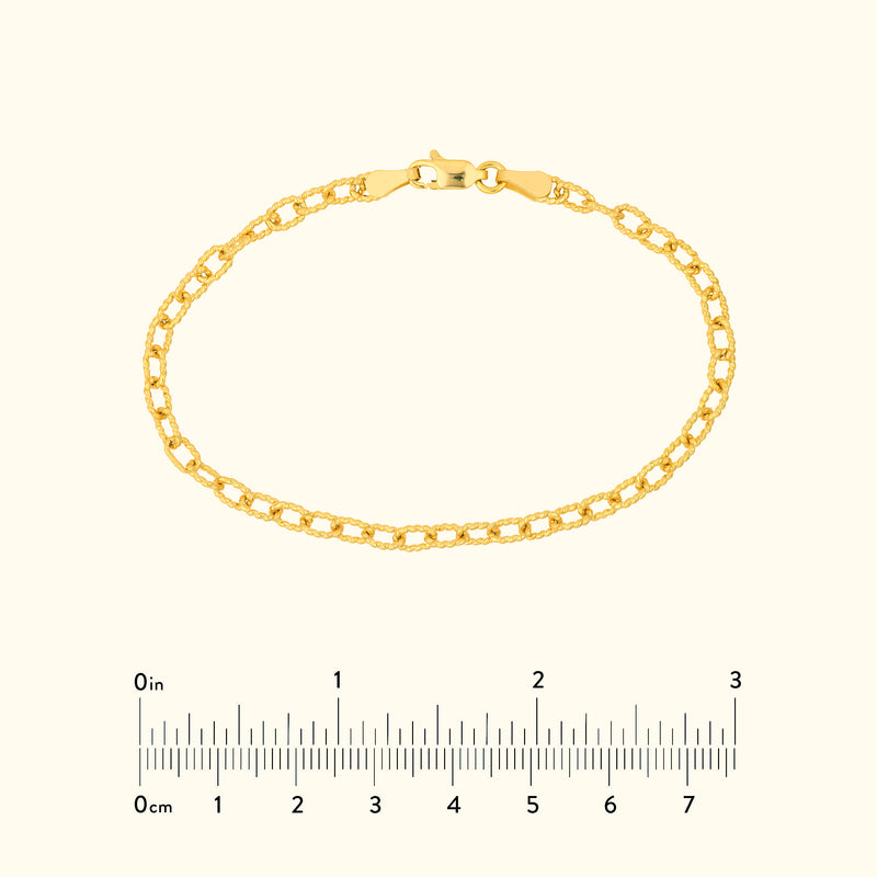 Twisted Forzentina Chain Bracelet