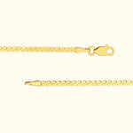 Glossy yellow gold chain bracelet with a secure clasp at one end.
