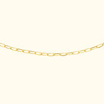 Thin Paper Clip Chain Necklace
