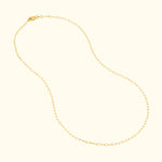 Thin Paper Clip Chain Necklace
