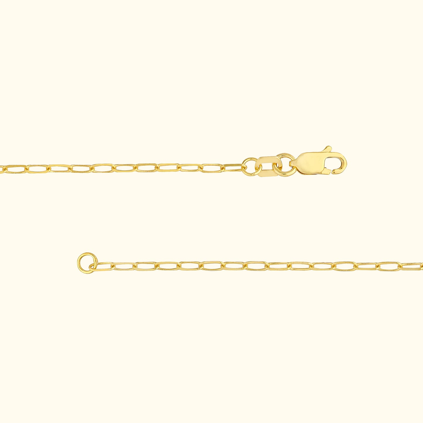 Thin Paper Clip Chain Necklace
