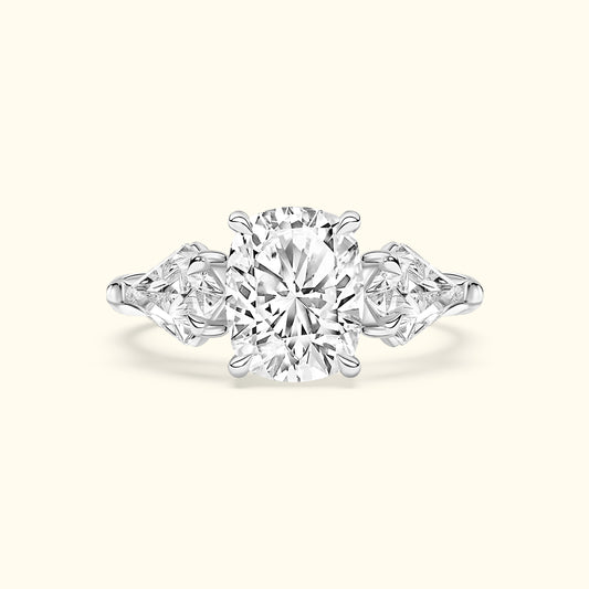 'Madeline' Ring with 2.02ct Cushion Diamond