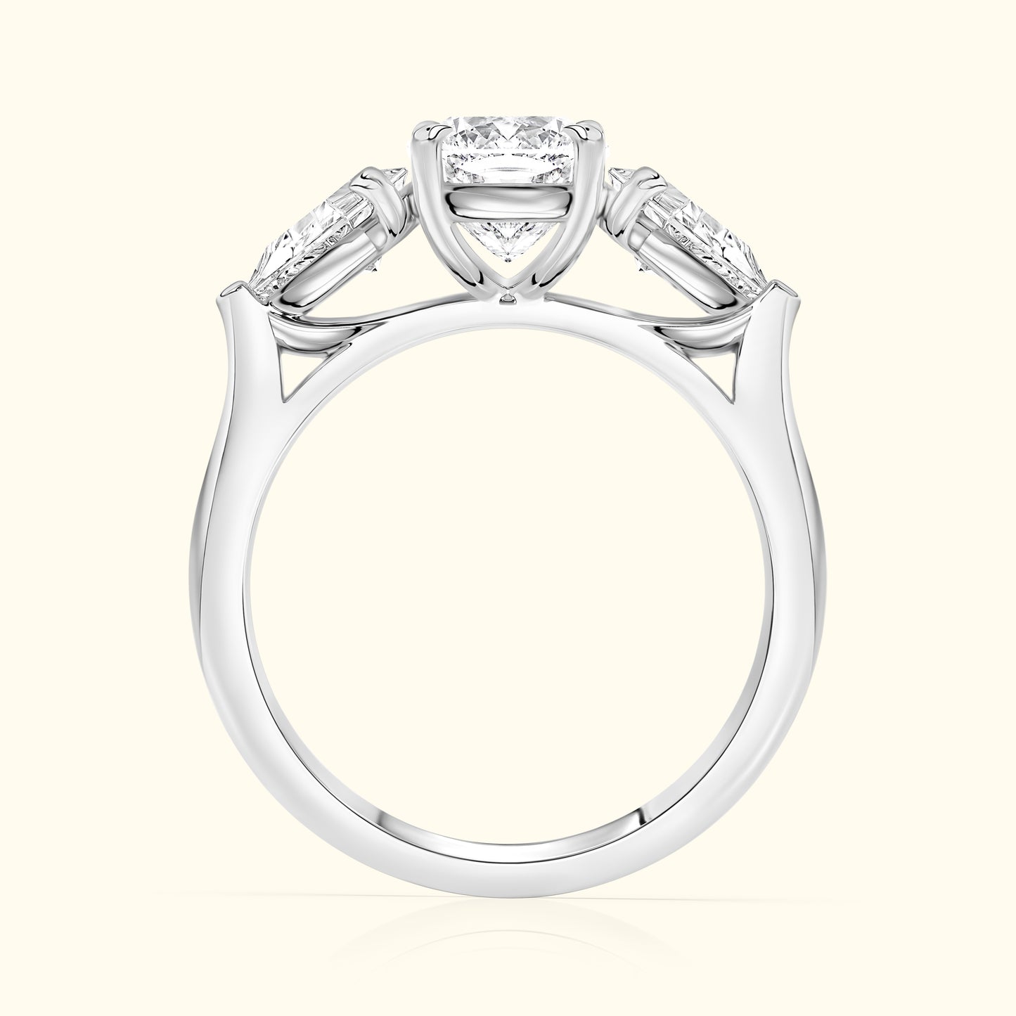 'Madeline' Ring with 2.02ct Cushion Diamond