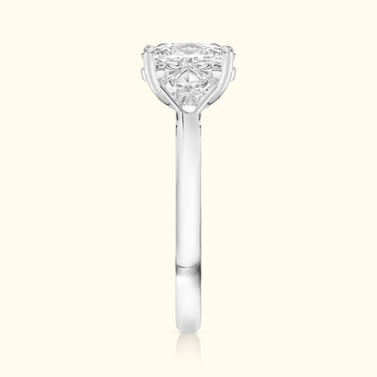 'Madeline' Ring with 2.02ct Cushion Diamond