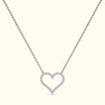 Open Heart Diamond Necklace