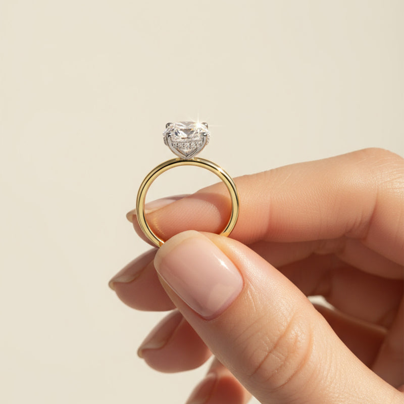 'Jess' Ring with 1.08ct Round Diamond