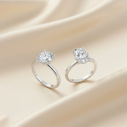 'Lilian' Ring with 1.55ct Round Diamond