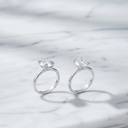 'Lilian' Ring with 4.09ct Round Diamond