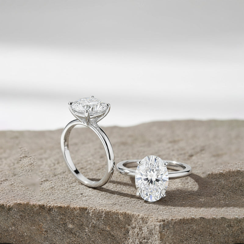 'Lilian' Ring with 1.97ct Oval Diamond