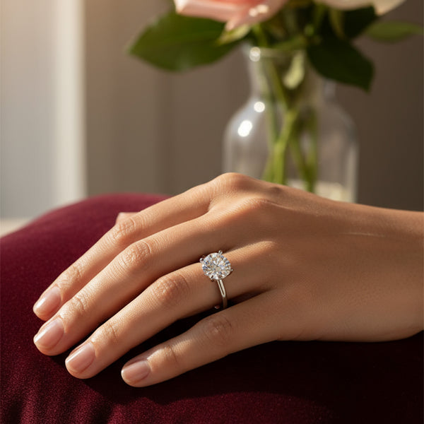 'Lilian' Ring with 1.55ct Round Diamond