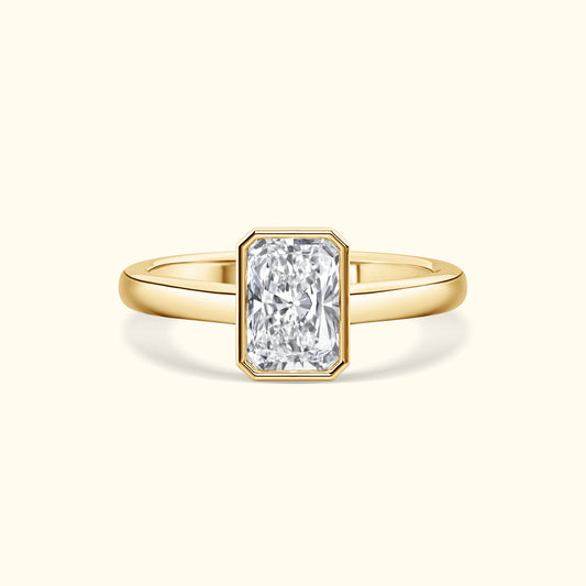 Bezel Set 2.00ct Radiant Cut Diamond Ring