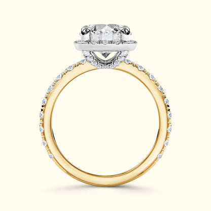 Stacie' Diamond Engagement Ring - Halo Elegance