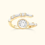 Spiral Wrap Diamond Ring