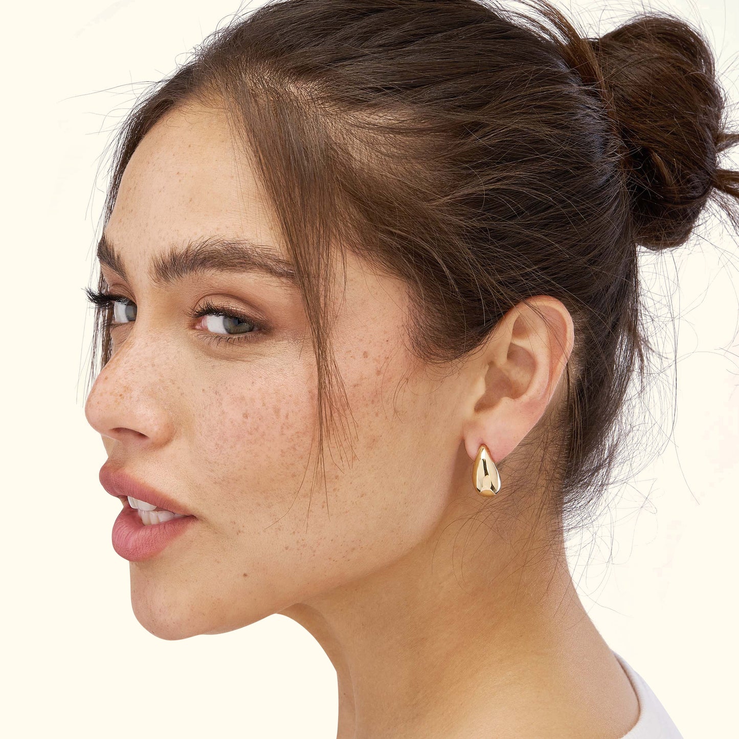 Teardrop Dome Earrings