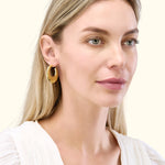 Small Graduated Puffed Hoop Earrings