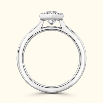 Hexagon 1.00ct  Diamond solitaire ring