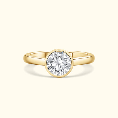 Bezel Set 2.00ct Round Cut Diamond Ring