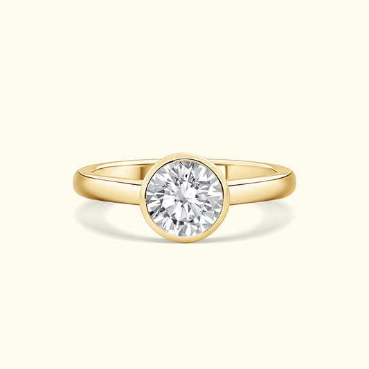 Bezel Set 2.00ct Round Cut Diamond Ring