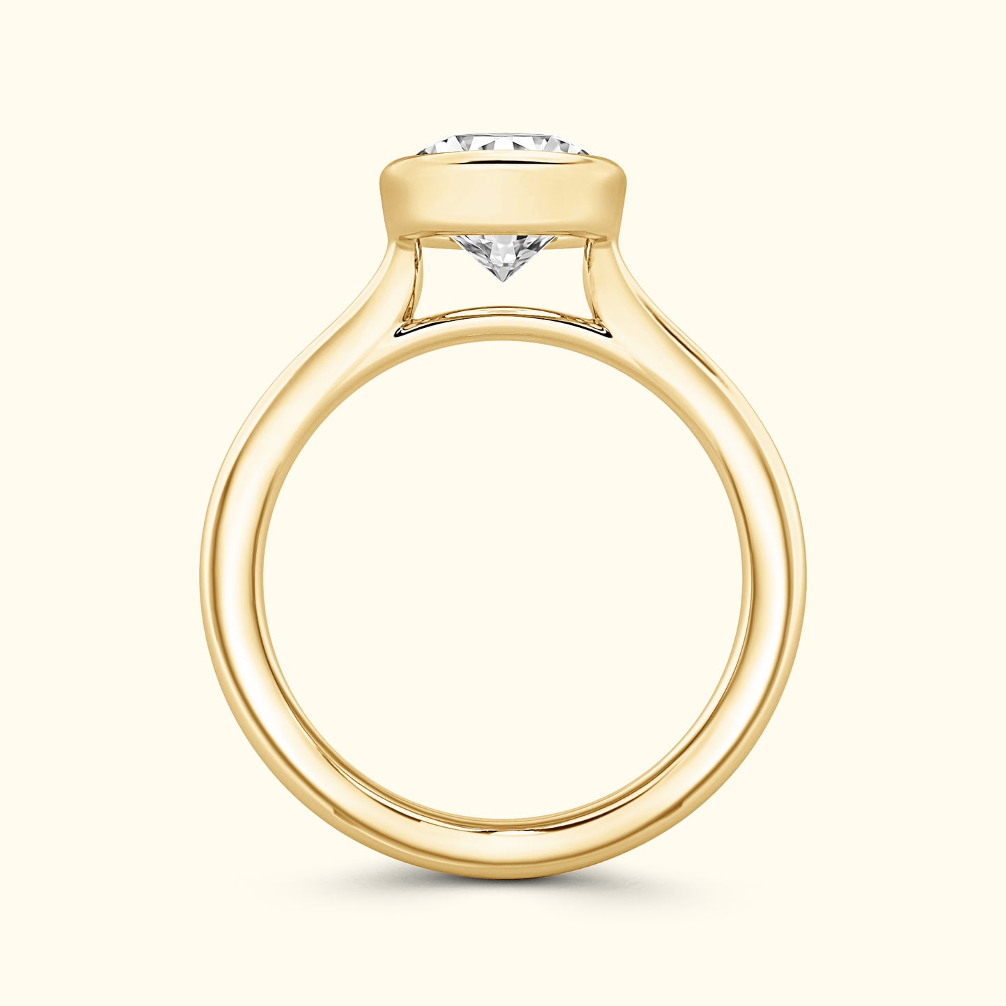 Bezel Set 2.00ct Round Cut Diamond Ring