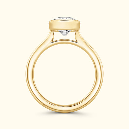 Bezel Set 2.00ct Round Cut Diamond Ring