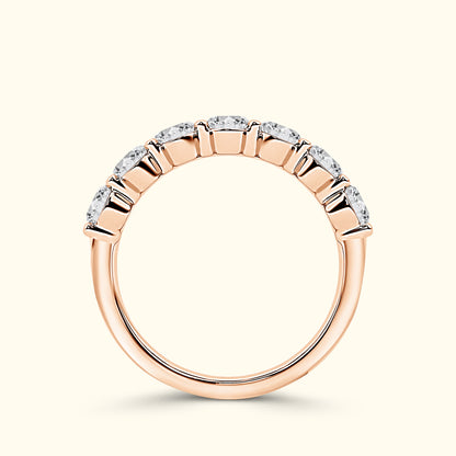 'Hazel' 7 Stone 3.00ct Oval Cut Diamond Wedding Band