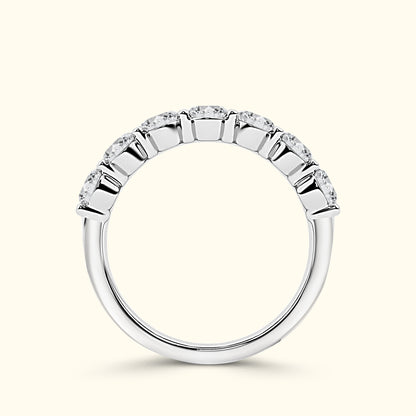 'Hazel' 7 Stone 3.00ct Oval Cut Diamond Wedding Band