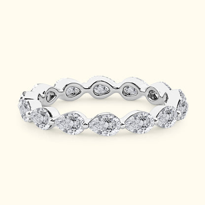 'Bailey' Pear Shaped 3.00ct Eternity Diamond Wedding Band