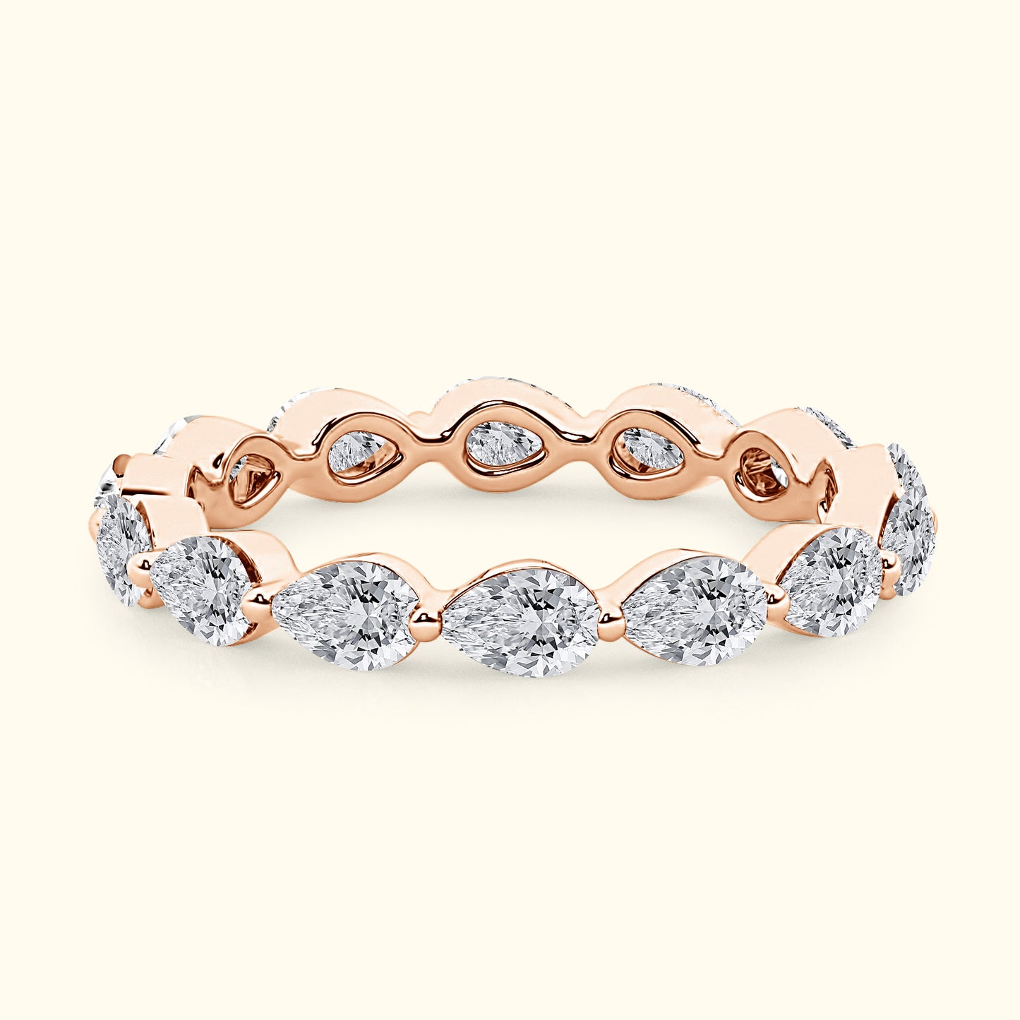 'Bailey' Pear Shaped 3.00ct Eternity Diamond Wedding Band
