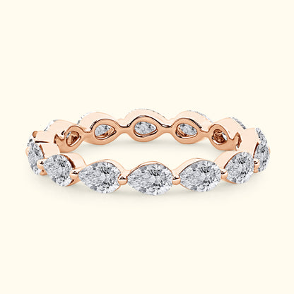 'Bailey' Pear Shaped 3.00ct Eternity Diamond Wedding Band