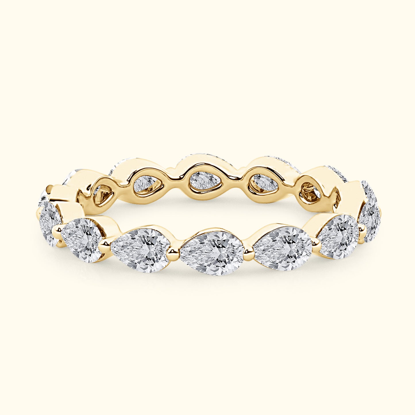 'Bailey' Pear Shaped 3.00ct Eternity Diamond Wedding Band