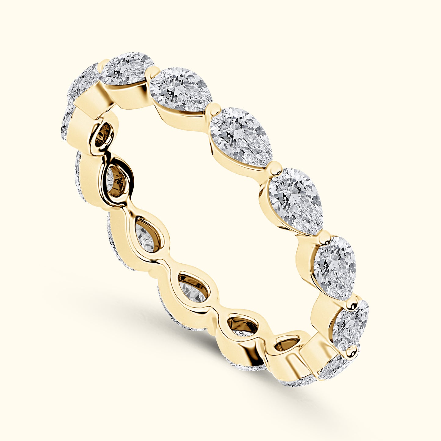 'Bailey' Pear Shaped 3.00ct Eternity Diamond Wedding Band
