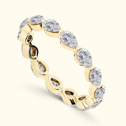 'Bailey' Pear Shaped 3.00ct Eternity Diamond Wedding Band