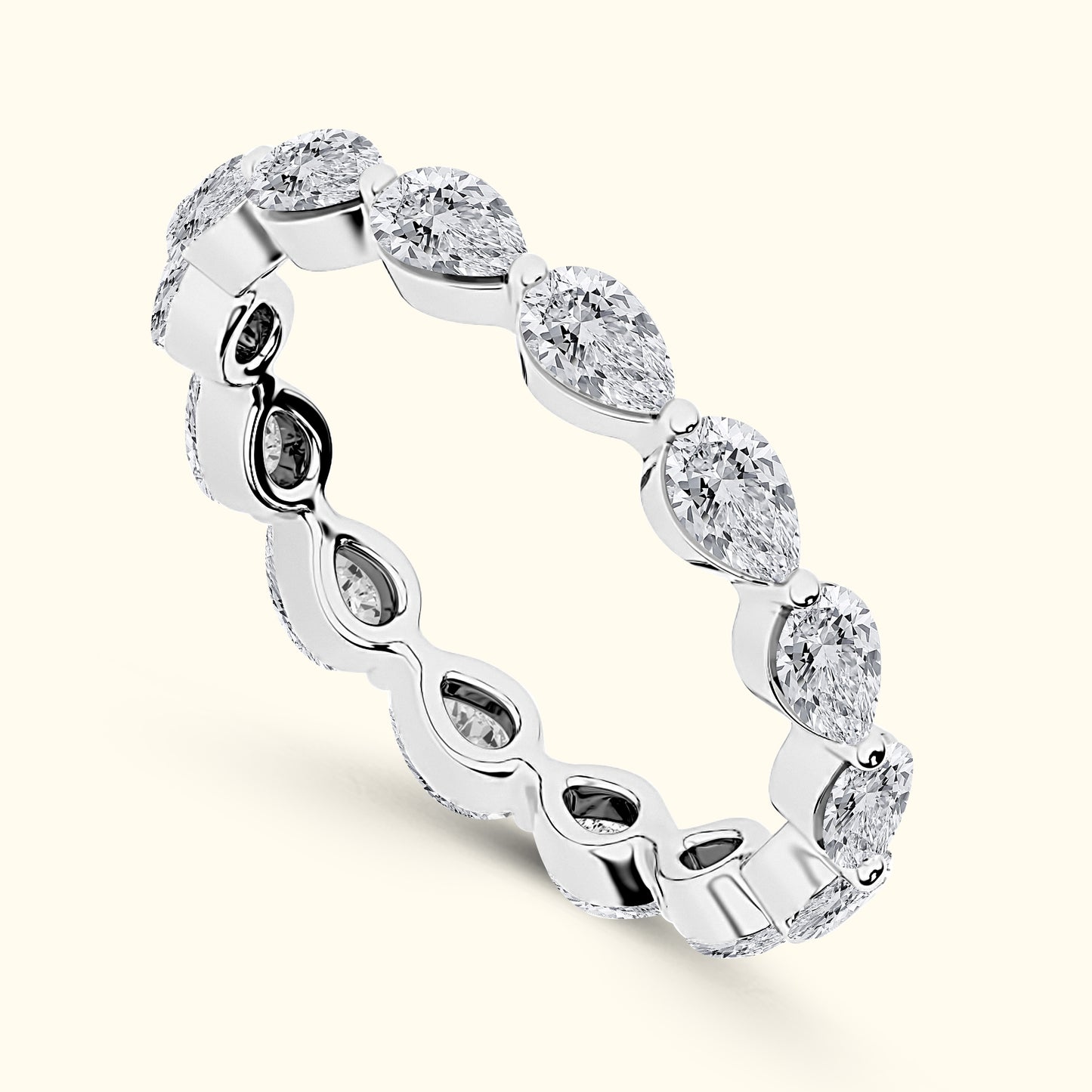 'Bailey' Pear Shaped 3.00ct Eternity Diamond Wedding Band