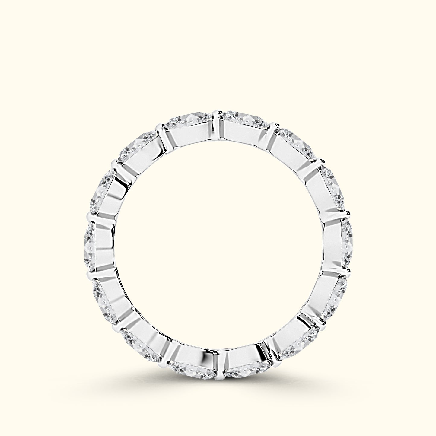 'Bailey' Pear Shaped 3.00ct Eternity Diamond Wedding Band