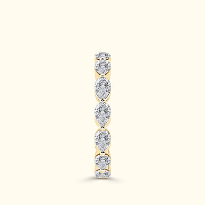'Bailey' Pear Shaped 3.00ct Eternity Diamond Wedding Band
