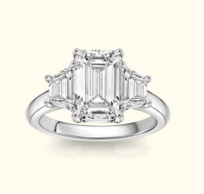 ‘Vivian’ Ring with 2.03ct Emerald Diamond