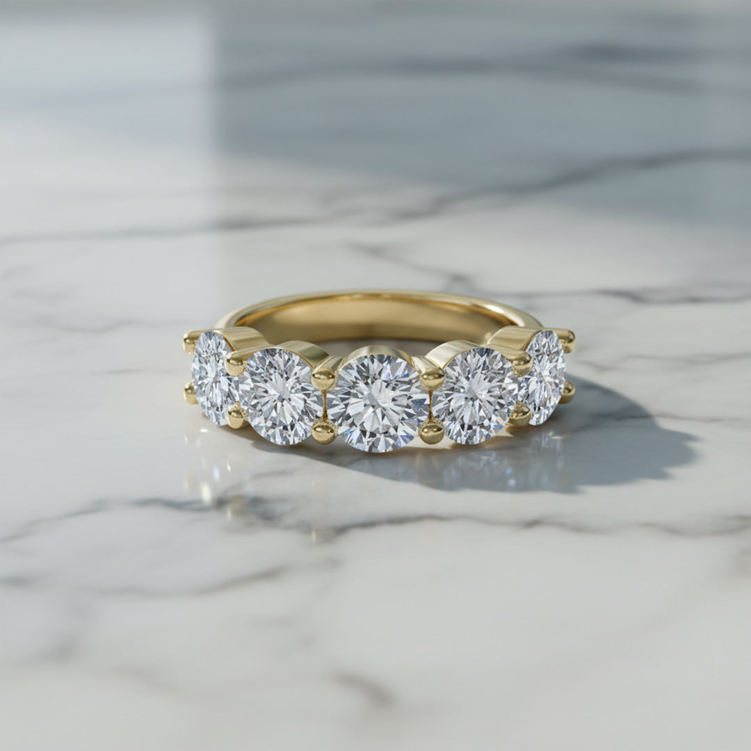 'Emily' 5 Stone 3.00ct Diamond Wedding Ring
